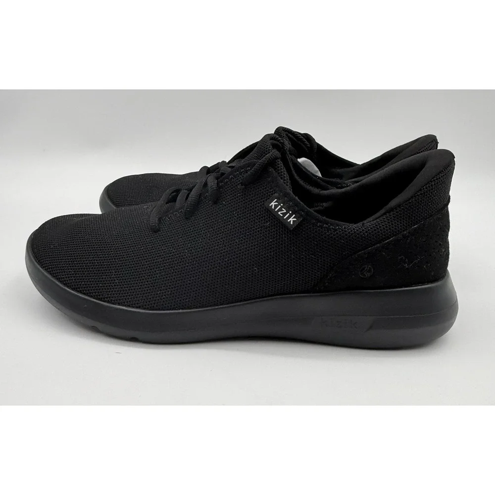 Kizik Madrid Comfort Breath Eco-Knit Black Slip On‎ Sneak M8.5 Wide Wmns 10Wide
